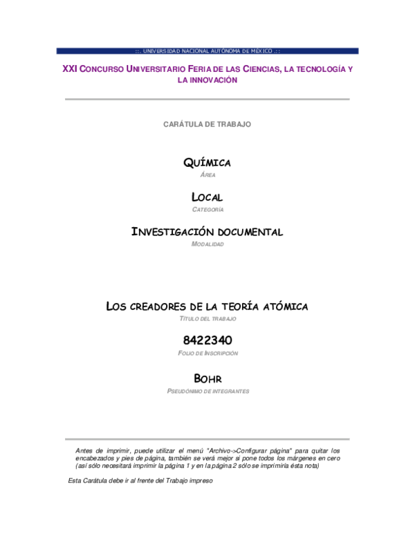 Pdf Xxi Concurso Universitario Feria De Las Ciencias La