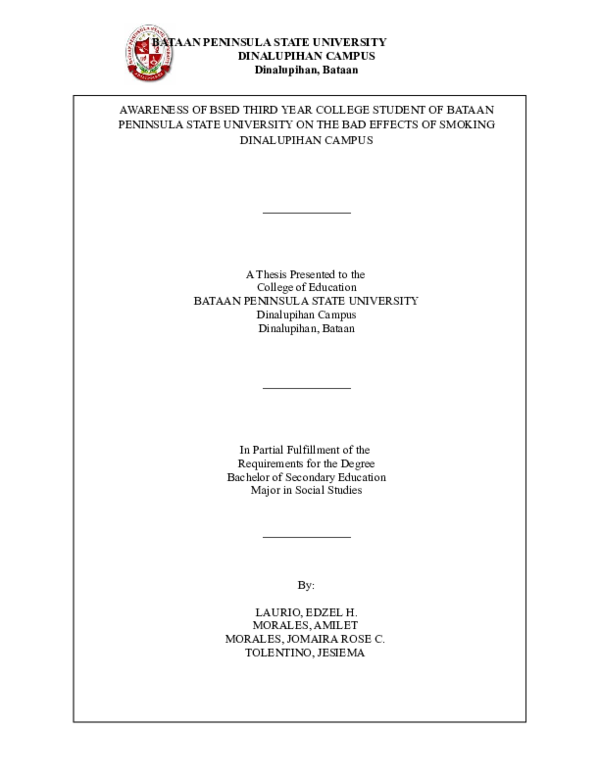 (DOC) THE PROBLEM AND ITS SETTING