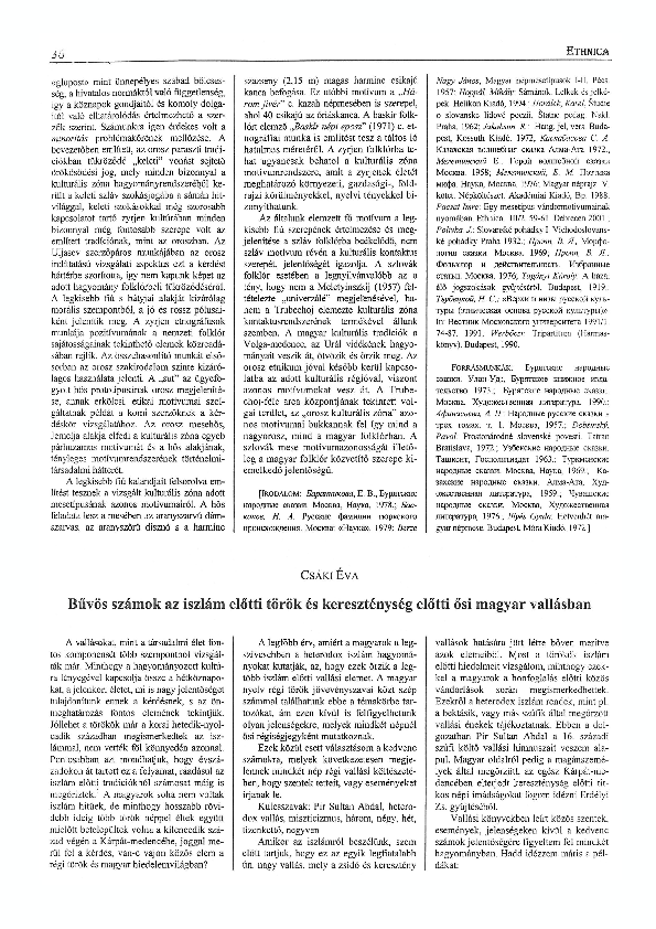 Pdf Buvos Szamok Az Iszlam Elotti Torok Es Keresztenyseg Elotti Osi Magyar Vallasban Pdf Eva Csaki Academia Edu