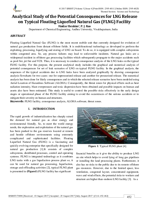 (PDF) Analytical Study of the Potential Consequences for LNG Release on ...
