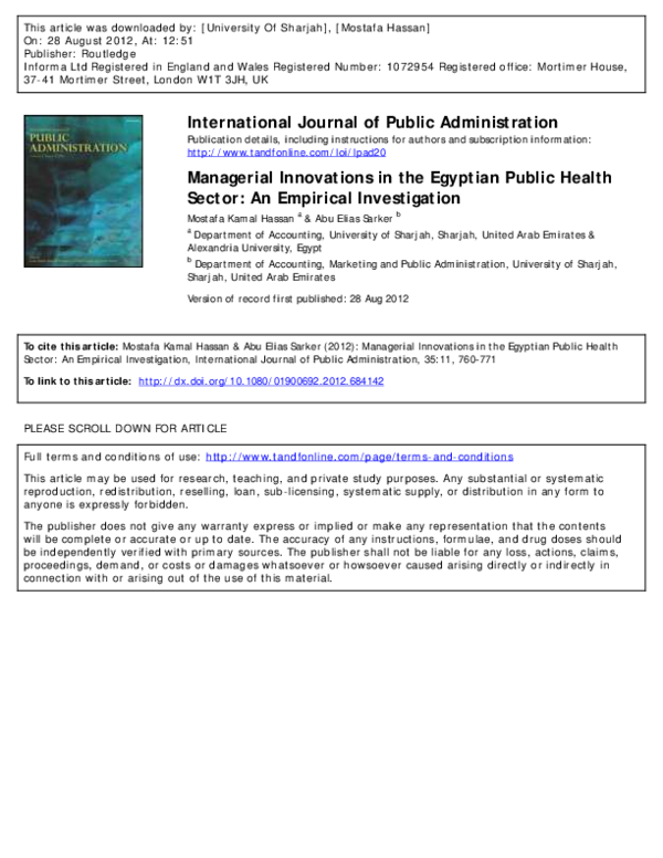 (PDF) International Journal of Public Administration Managerial ...
