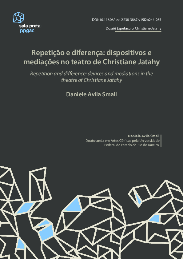 (PDF) Repetição e diferença - Dispositivos e mediações no teatro de ...