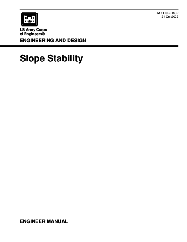 (PDF) US Army Corps of Engineers® ENGINEERING AND DESIGN