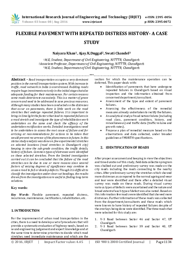 Pavement case study picture