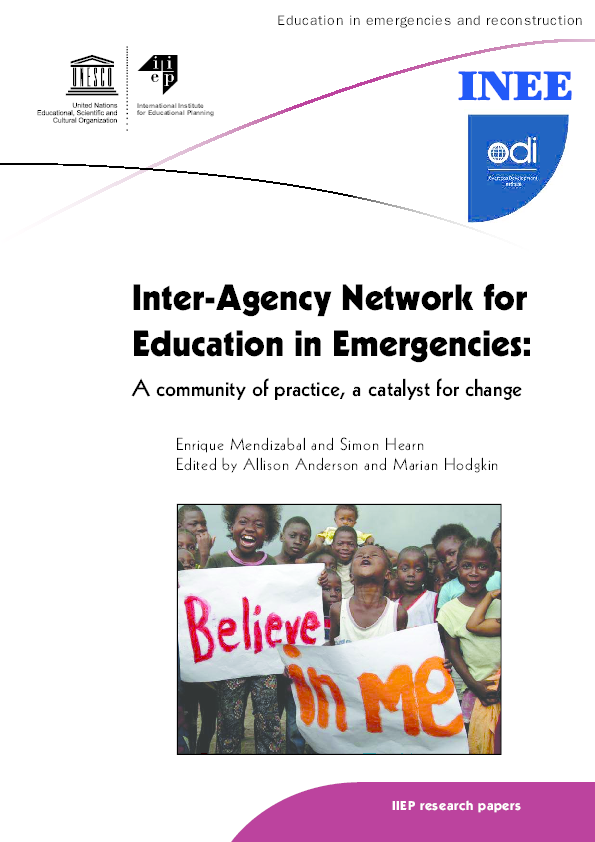 (PDF) EDUCATION IN EMERGENCIES | Ana Jackson - Academia.edu