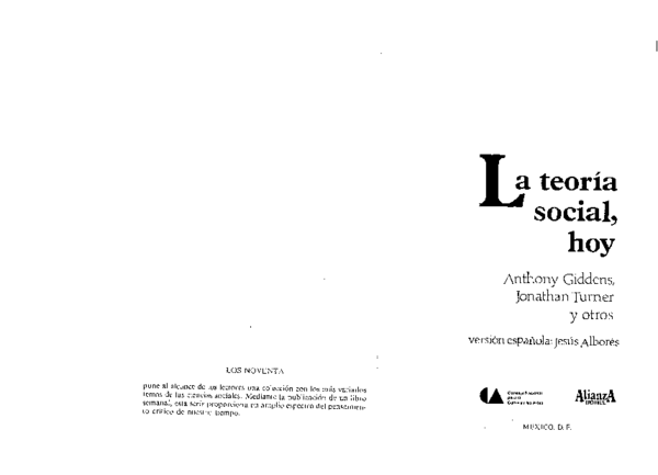 La Teoria Social Hoy Anthony Giddens Descargar Pdf
