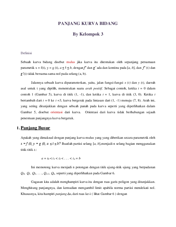 Doc Panjang Kurva Bidang Rita Yunarti Academia Edu