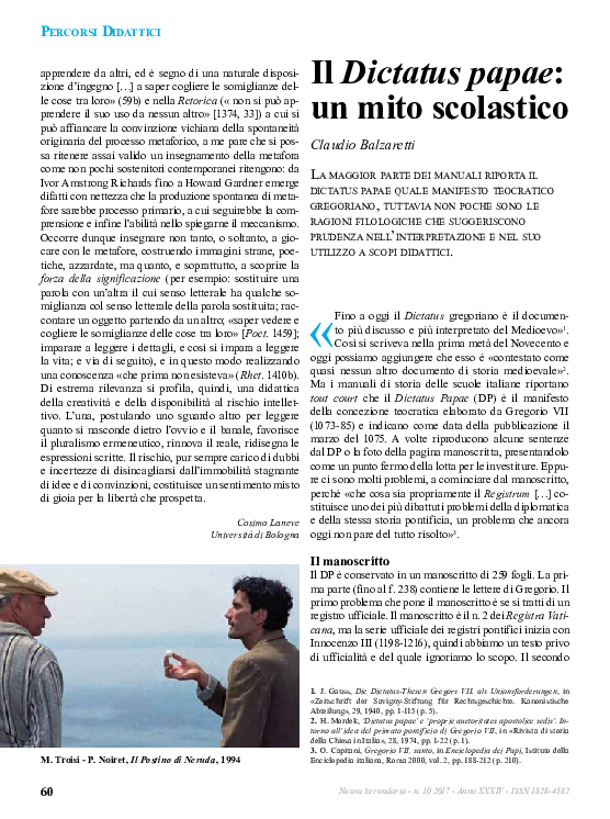 (PDF) Il Dictatus papae un mito scolastico
