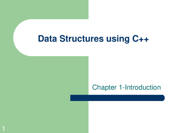 (PDF) Chapter 1-Introduction Data Structures using C
