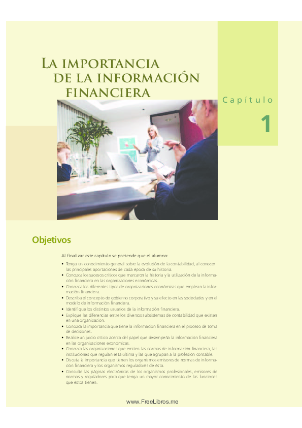 (PDF) La importancia de la información financiera