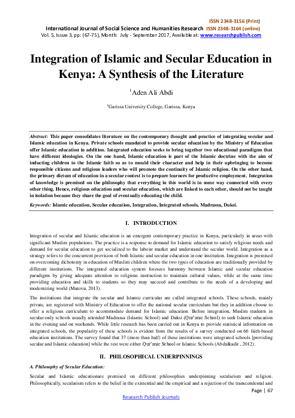 Kenya education system picture