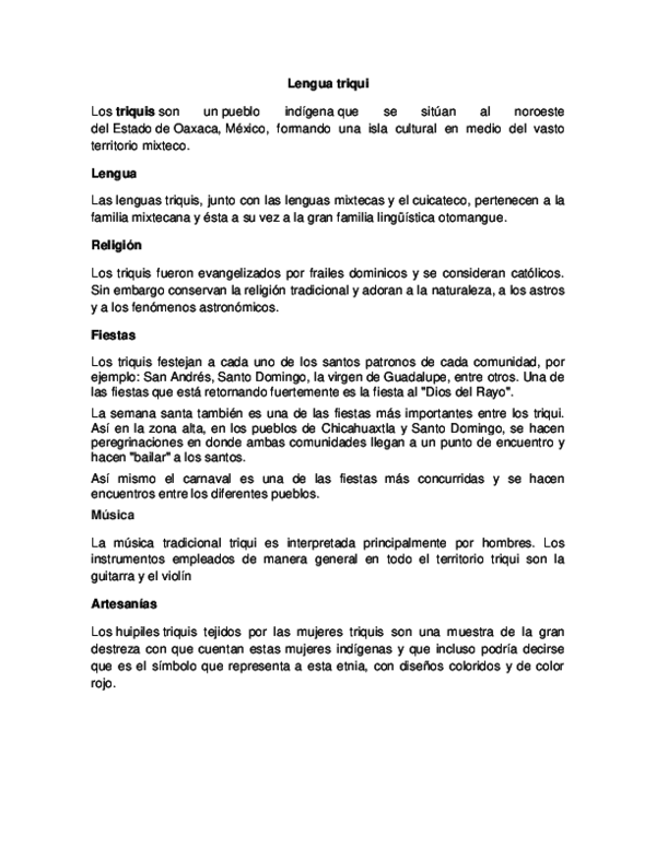 (DOC) Lengua triqui