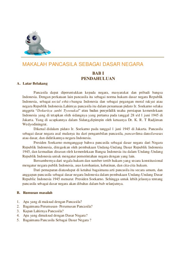Essay pancasila sebagai dasar negara picture