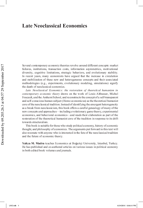 NEOCLASSICAL ECONOMIC THEORY PDF visual data 3