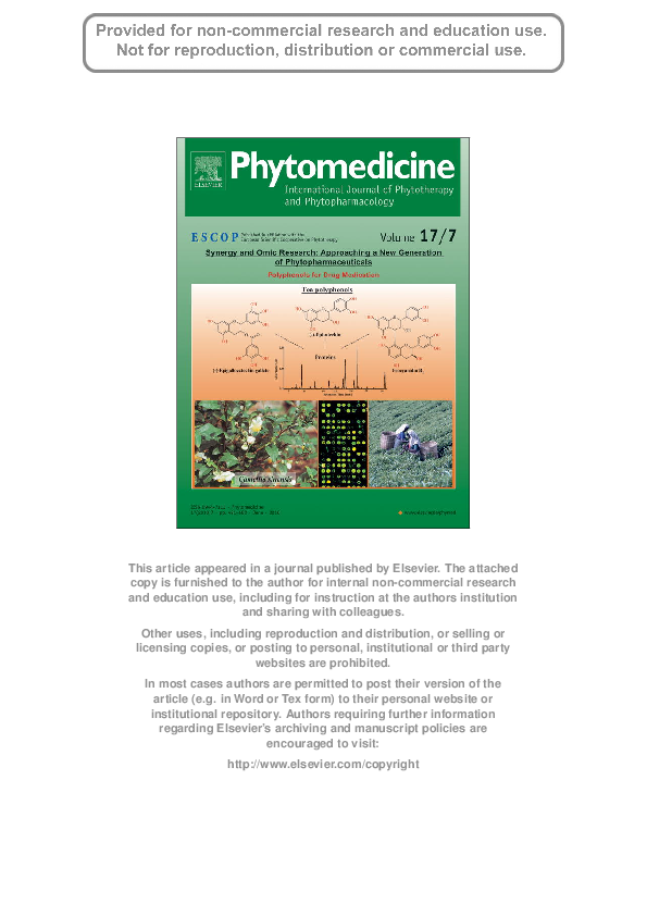 Rhodiola rosea root with detailed chemical composition