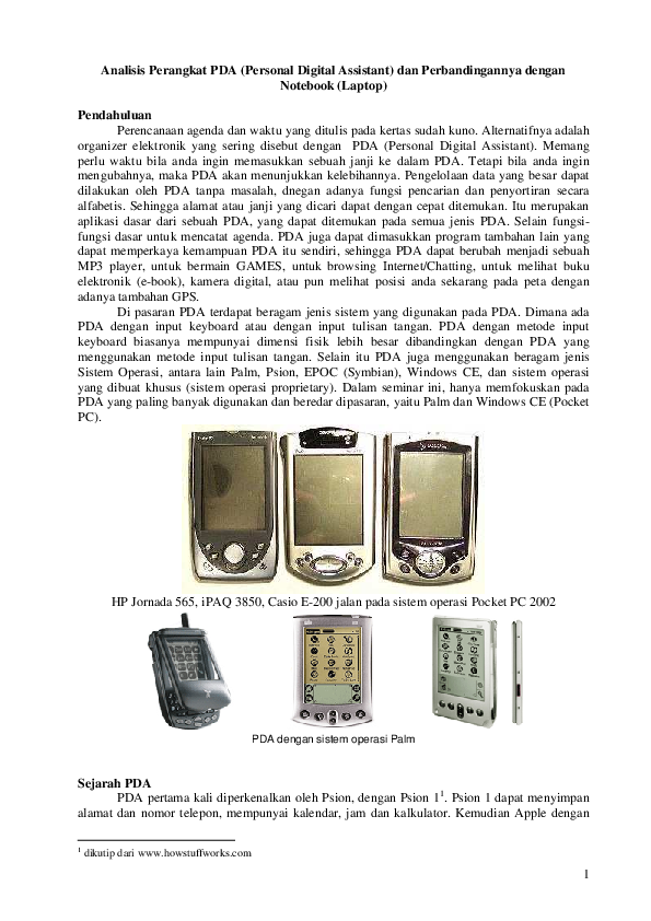 (PDF) module PDA ( Personal Digital Assistent ) Yudha prayoga