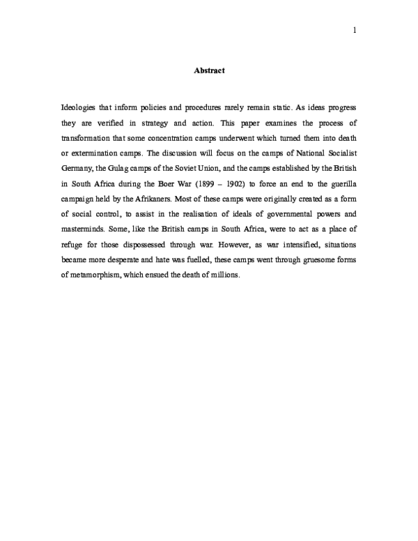 Concentration camp essay topics image