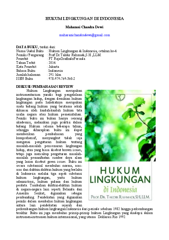 Apa Itu Hukum Lingkungan Hidup