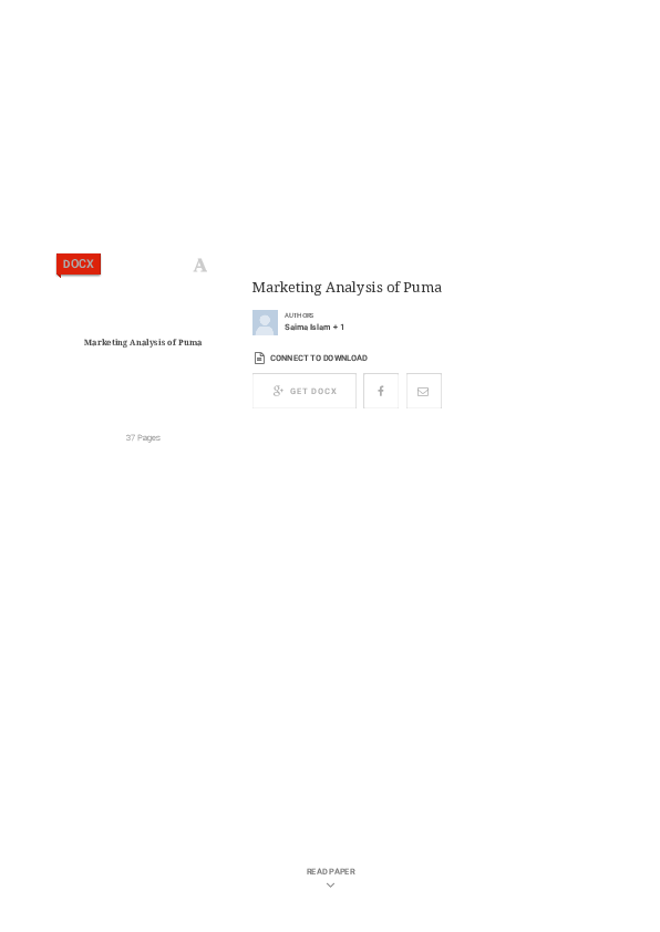 Puma brand characteristics picture