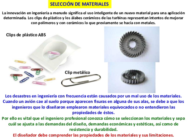 (PDF) SELECCIÓN DE MATERIALES
