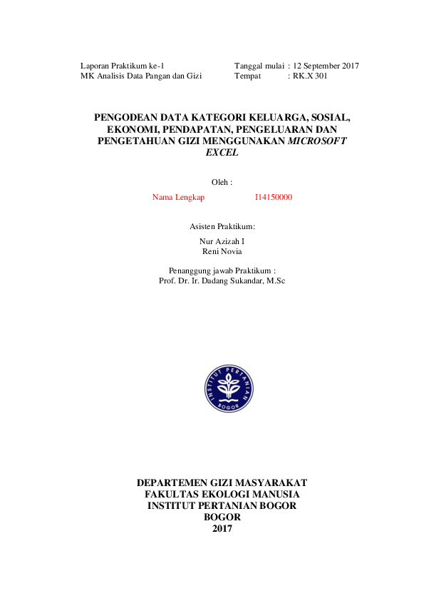 Laporan Praktikum ke-1
