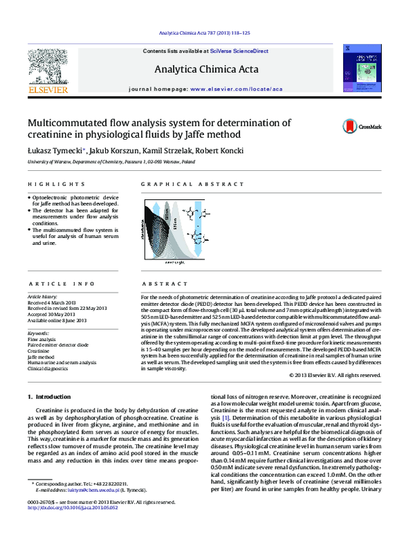 (PDF) flow analysis system for determination of