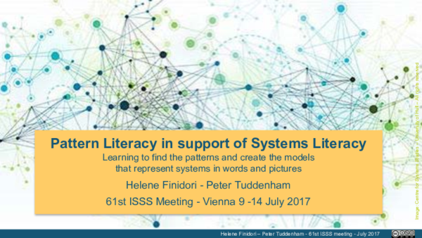 (PDF) Pattern Literacy in support of Systems Literacy