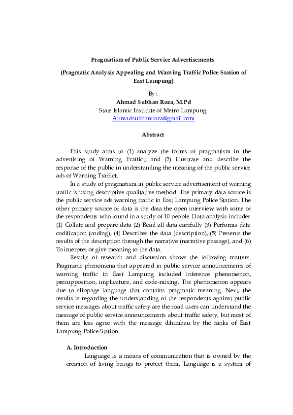 Definition of pragmatics in language image