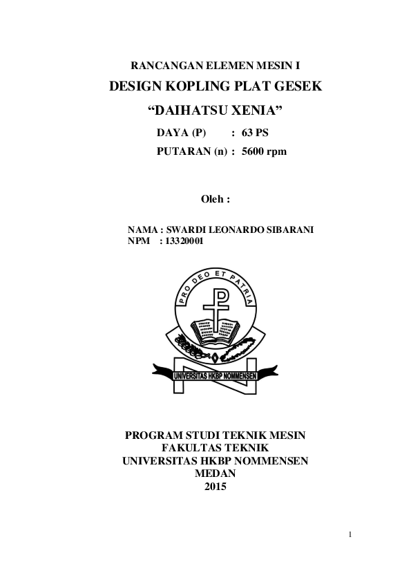 Pdf Tugas Rancangan Elemen Mesin 1 Kopling