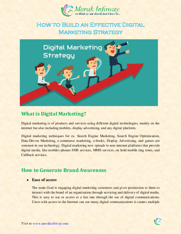 (PDF) How to Build an Effective Digital Marketing Strategy