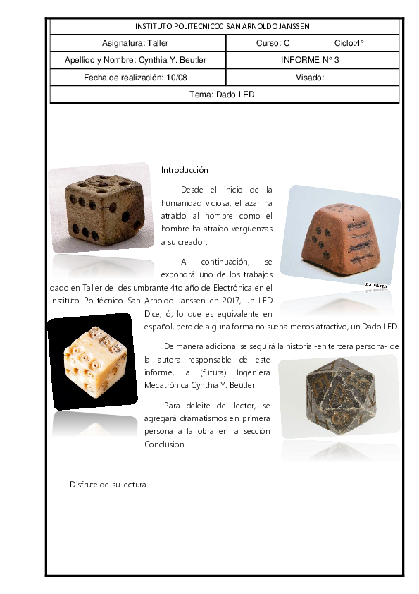 (DOC) Electronic Dice