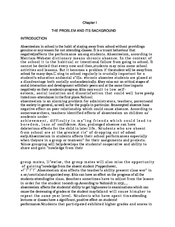 (DOC) Chapter I THE PROBLEM AND ITS BACKGROUND