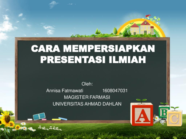 Ppt Cara Mempersiapkan Presentasi Ppt Presentasi Ilmiah Annisa Fatmawati Academia Edu