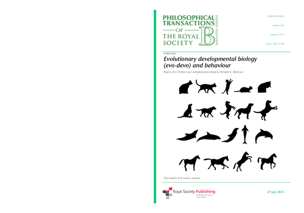 (PDF) Evolutionary Developmental biology Evo Devo and Behaviour ...
