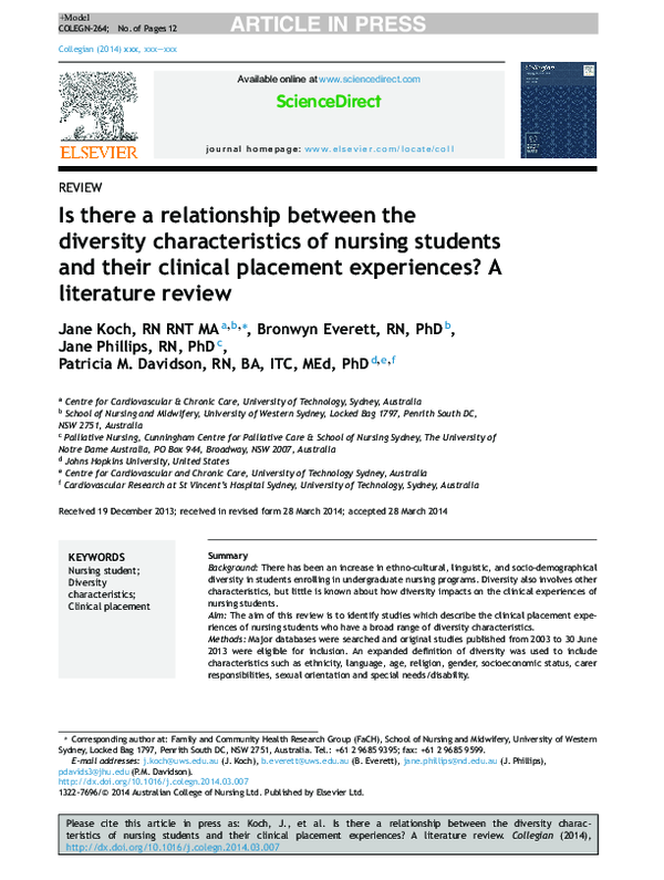 (PDF) Is there a relationship between the diversity characteristics of ...