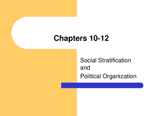 (PPT) Politics and Social Stratification