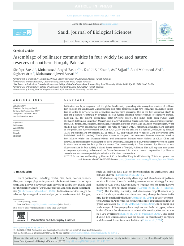 (PDF) Assemblage of pollinator communities in four widely isolated ...