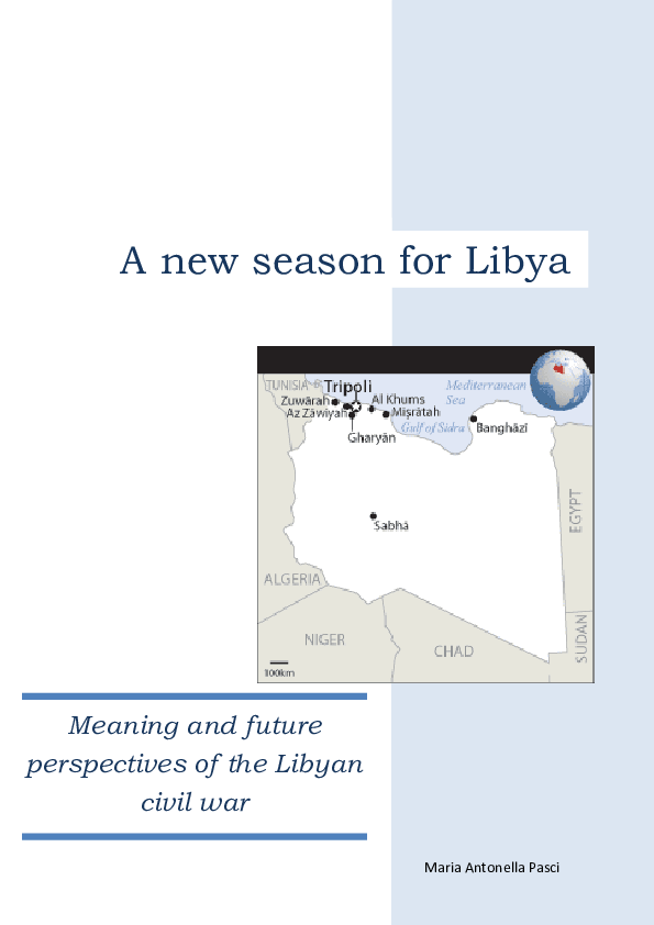 (PDF) A new season for Libya Meaning and future perspectives of the