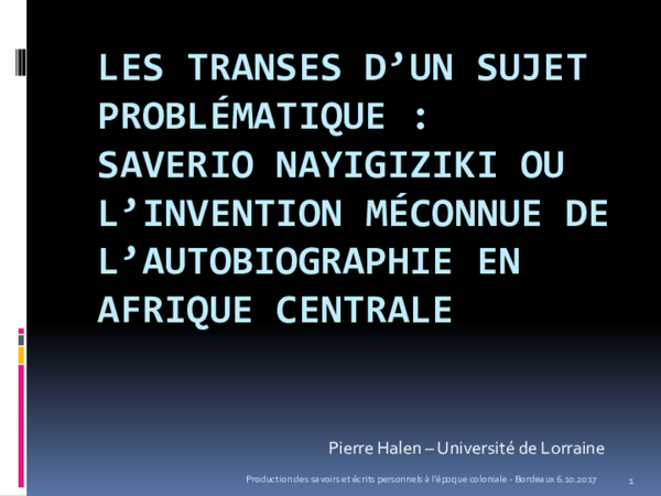 un sujet d'invention
