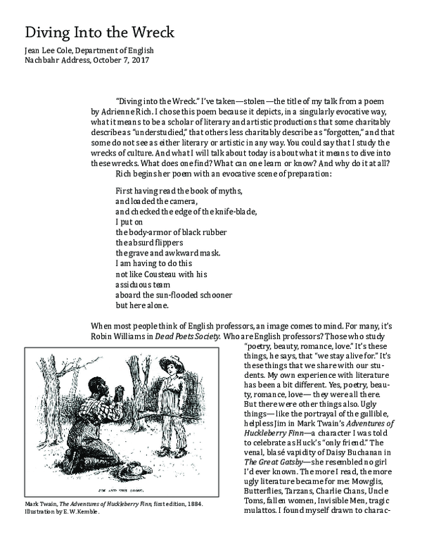 (PDF) Diving Into the Wreck Jean Lee Cole Academia.edu