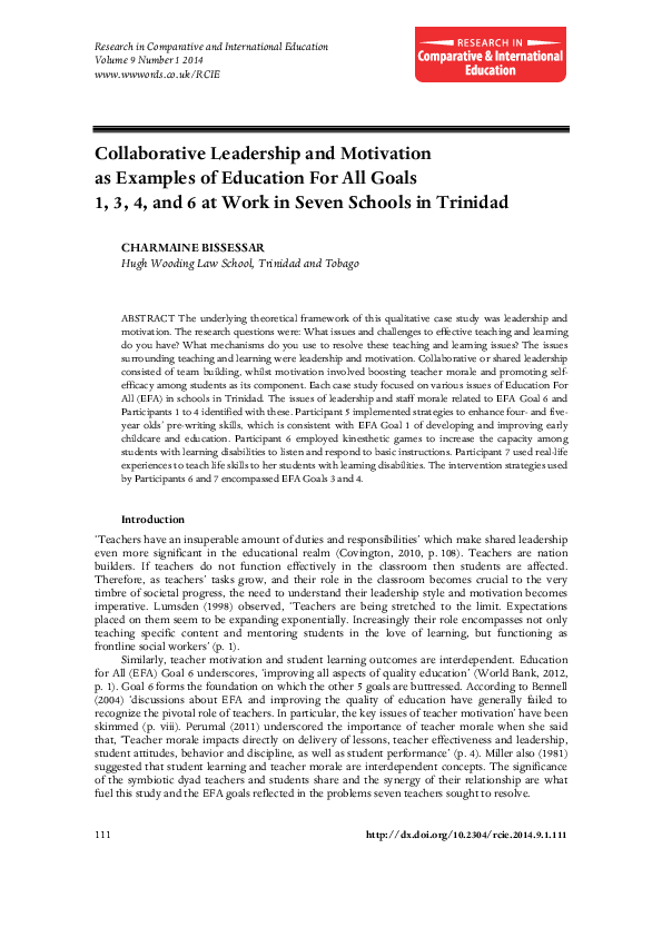 Collaborative leadership essay 08 image