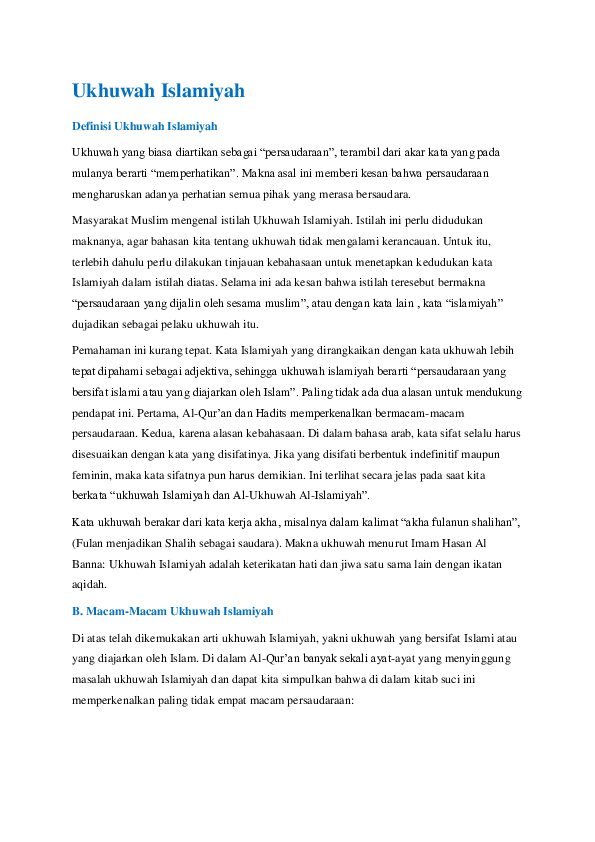 Essay ukhuwah islamiyah 05 picture