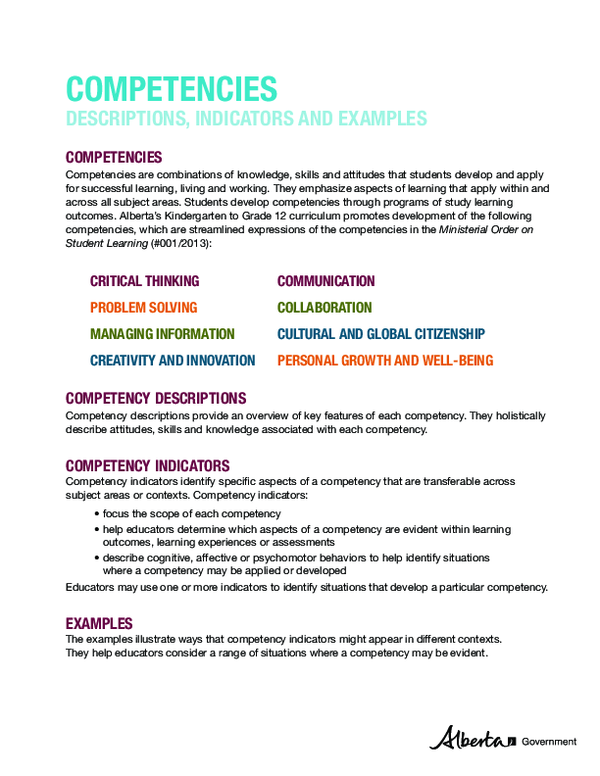 (PDF) COMPETENCIES CRITICAL THINKING COMMUNICATION PROBLEM SOLVING ...