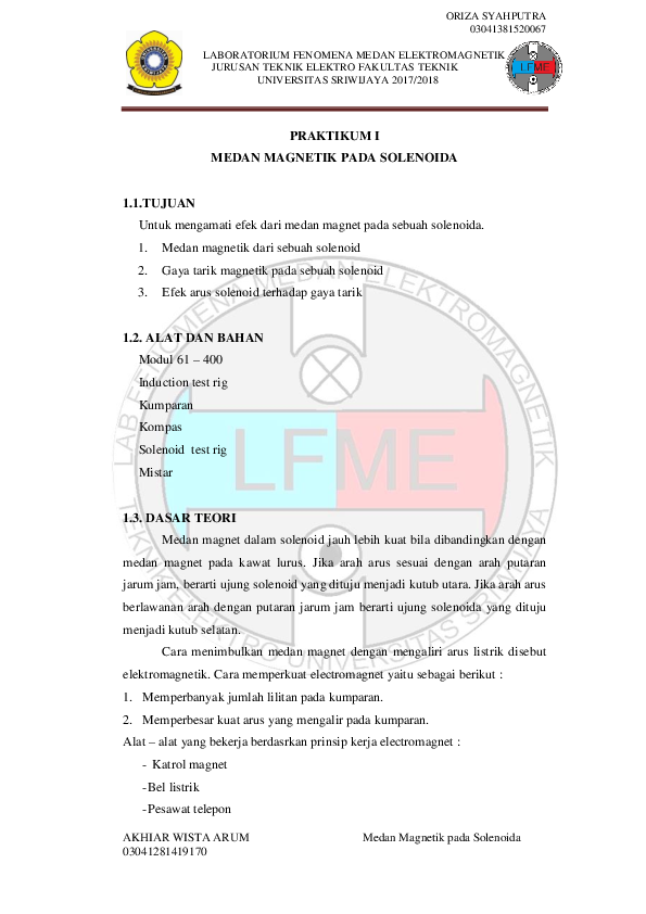 Contoh Soal Induksi Pada Solenoida Contoh Soal