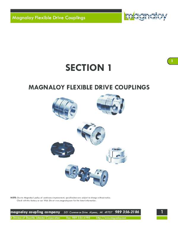 (PDF) magnaloy coupling company Magnaloy Flexible Drive Couplings