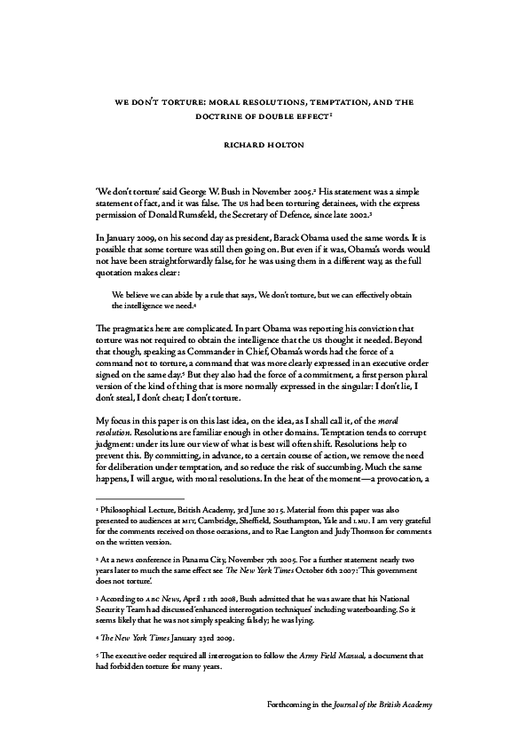 pdf we don t torture moral resolutions temptation and the