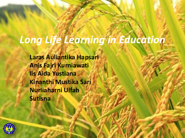 Ppt Long Life Learning In Education