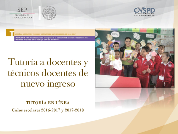 (PDF) Tutoría a docentes y técnicos docentes de nuevo ingreso