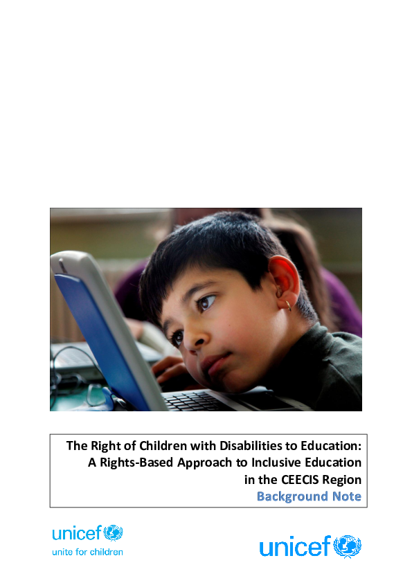 (PDF) The Right of Children with Disabilities to Education A Rights
