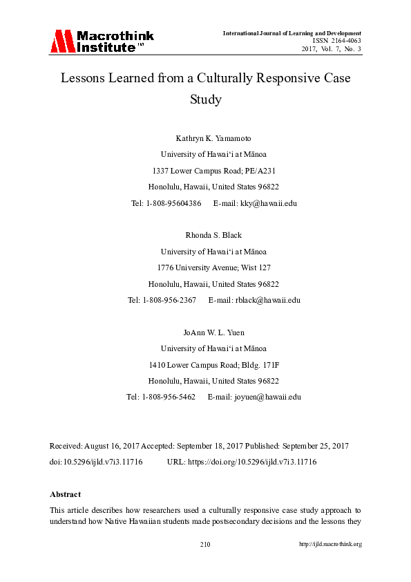 Case studies in teaching image